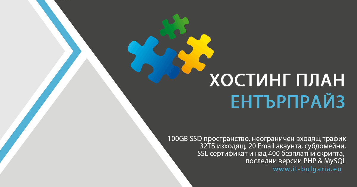 Хостинг услуги - план Ентърпрайз